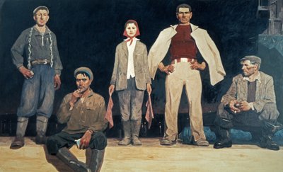 Costruttori di Bratsk, 1957 da Unknown